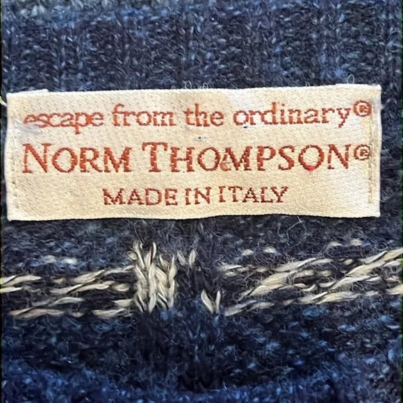 Norm Thompson Italian vintage sweater L-XL - Picture 4 of 8